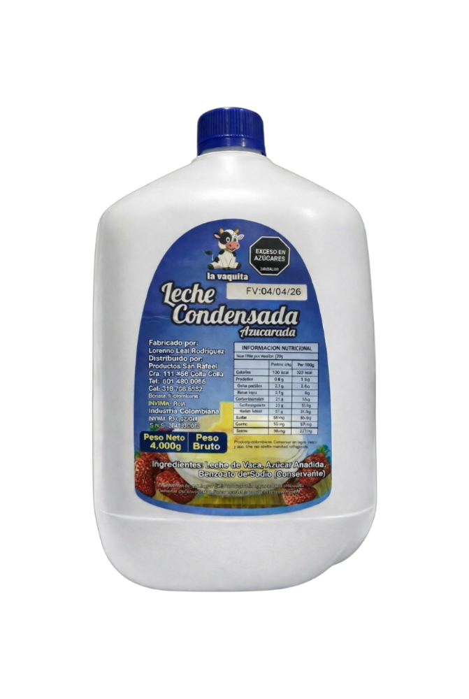 Leche condensada de 4Kg