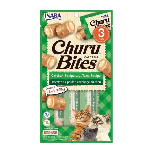 Churu bites crema Gatos atún verde