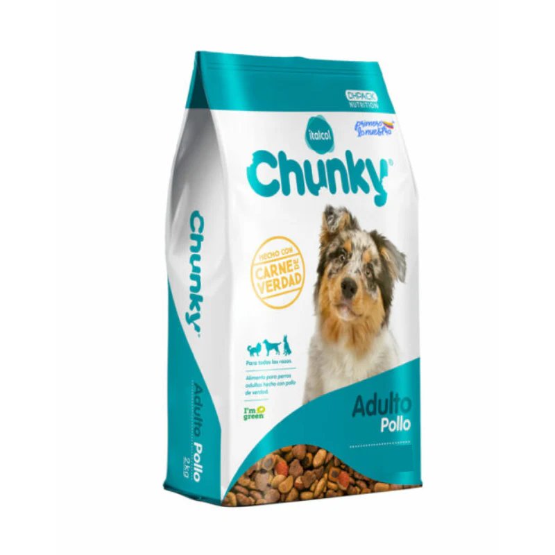 Chunky perros adultos pollo
