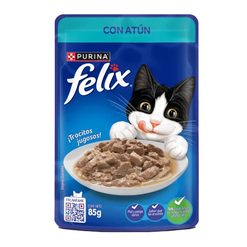 Félix alimento húmedo con atún