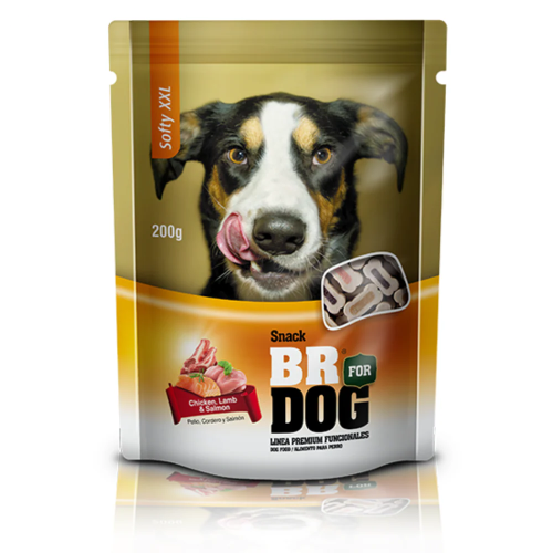 BR for dog snack softy XXL pollo, cordero, salmon