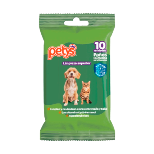Petys paños húmedos