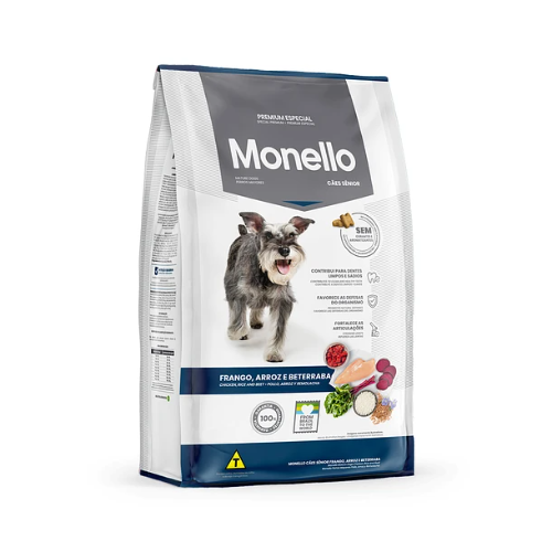 Monello perros mayores pollo, arroz y remolacha