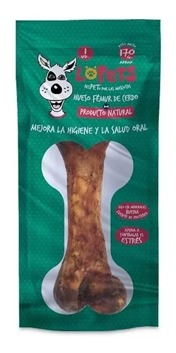 Lopets hueso fémur de cerdo