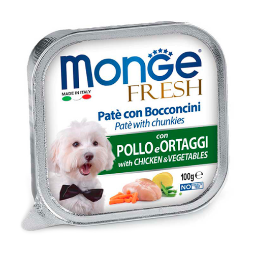 Monge fresh perro chicken and vegetables