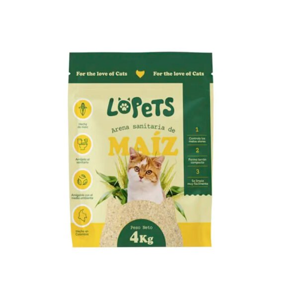 Lopets arena sanitaria de maíz 20kg
