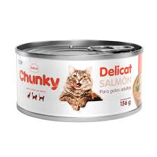 Chunky delicat salmon Gatos adultos