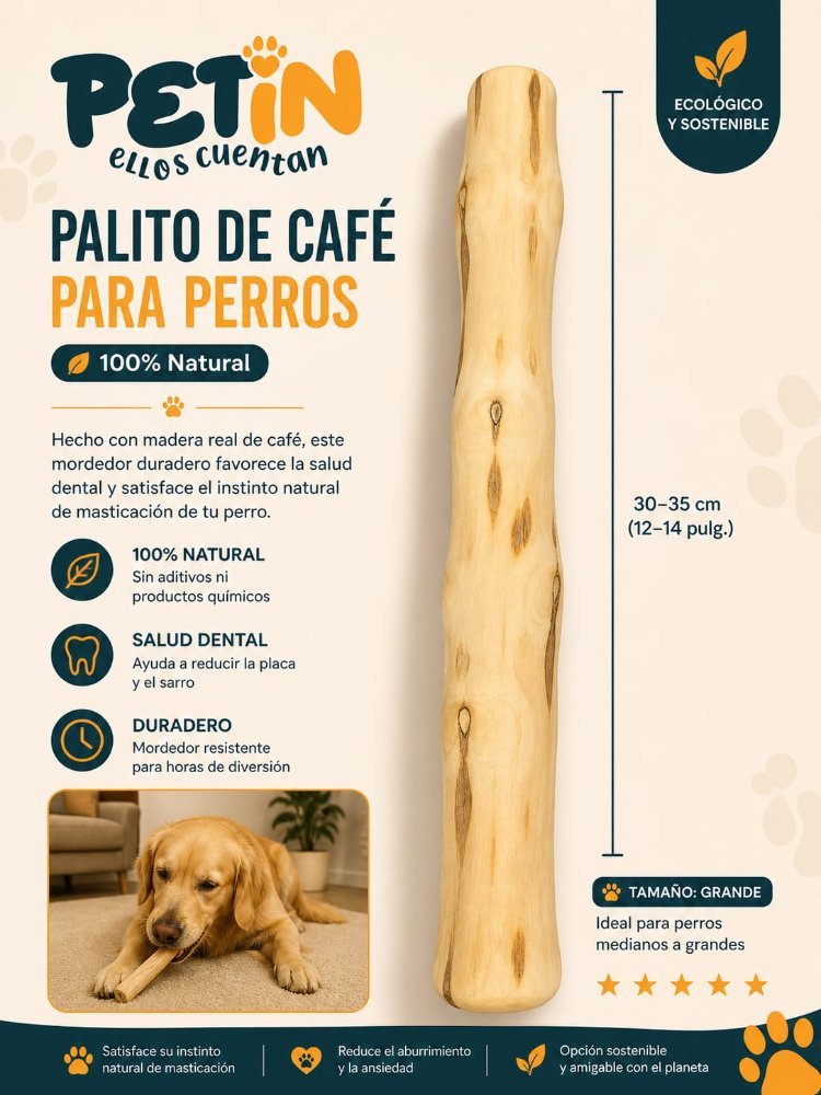 Palo de café para perros