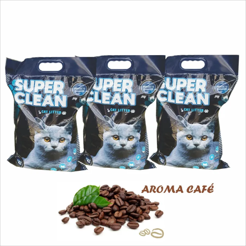 Super clean arena sanitaria para gatos café