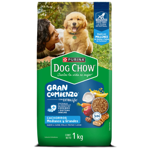 Dog chow gran comienzo cachorros medianos y grandes