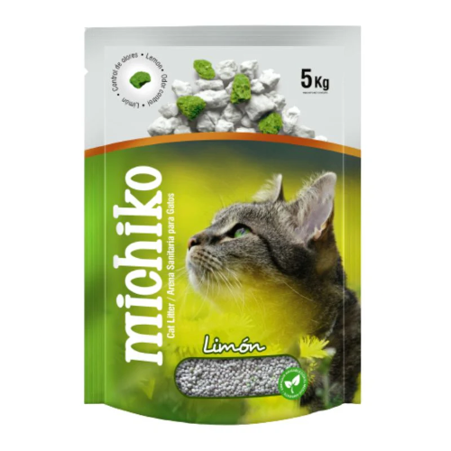 Michiko arena sanitaria para gatos limón