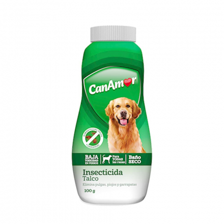 CanAmor talco insecticida perros