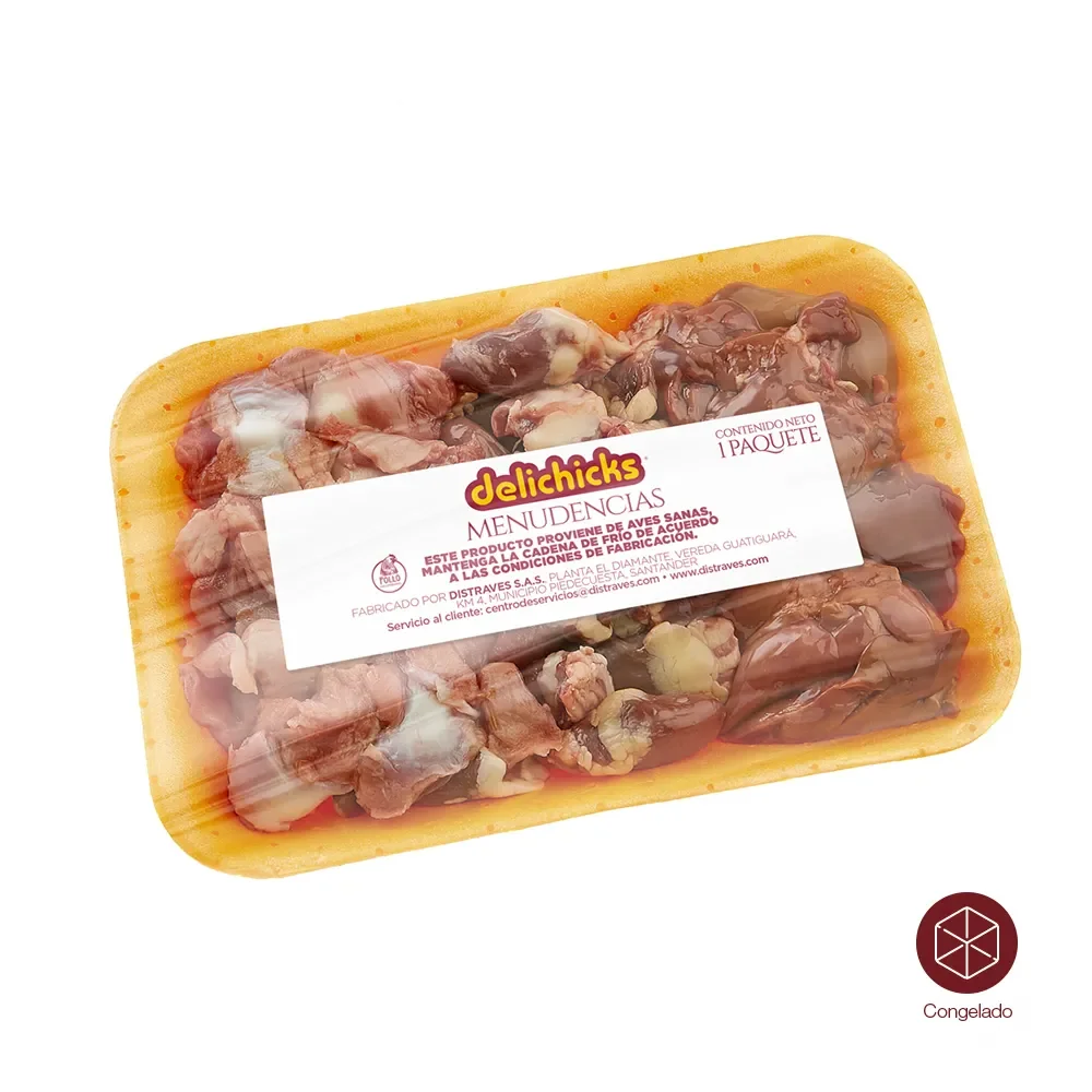 MENUDENCIA BANDEJA X 500 GR DELICHICKS