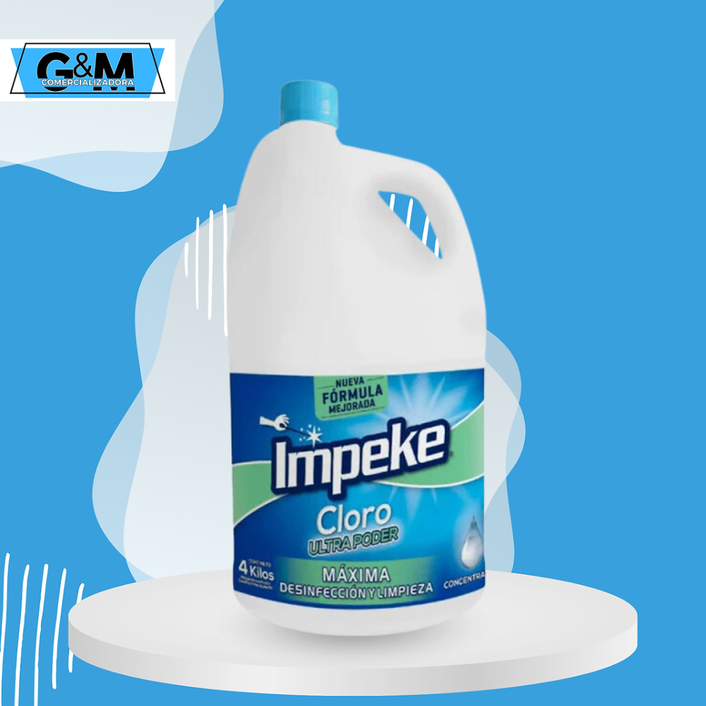 CLORO LIQUIDO UNTRACONCENTRADO 4 LTS MARCA IMPEKE