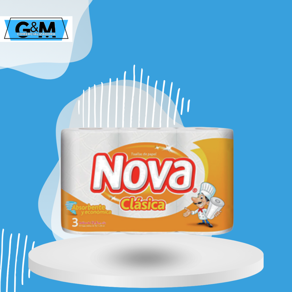 NOVA CLASICA 3 ROLLOS 12 MT