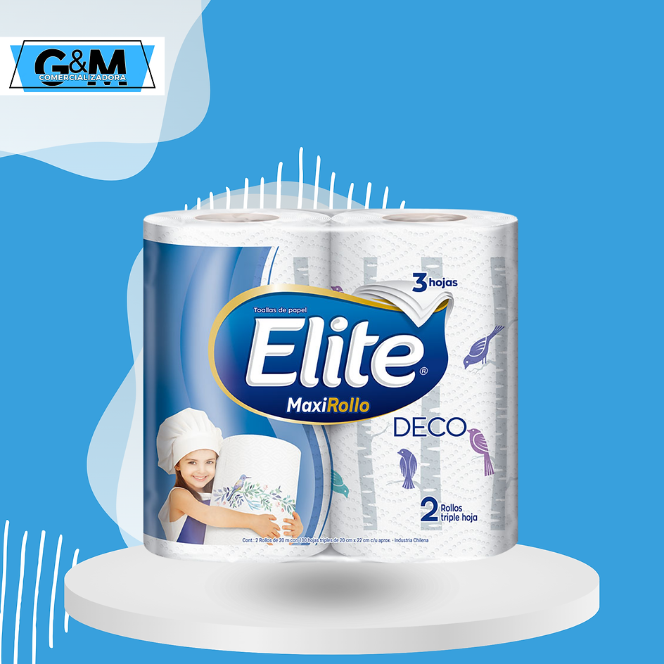 TOALLA PAPEL TRIPLE HOJA 20 MT X 2 ROLLOS MARCA ELITE