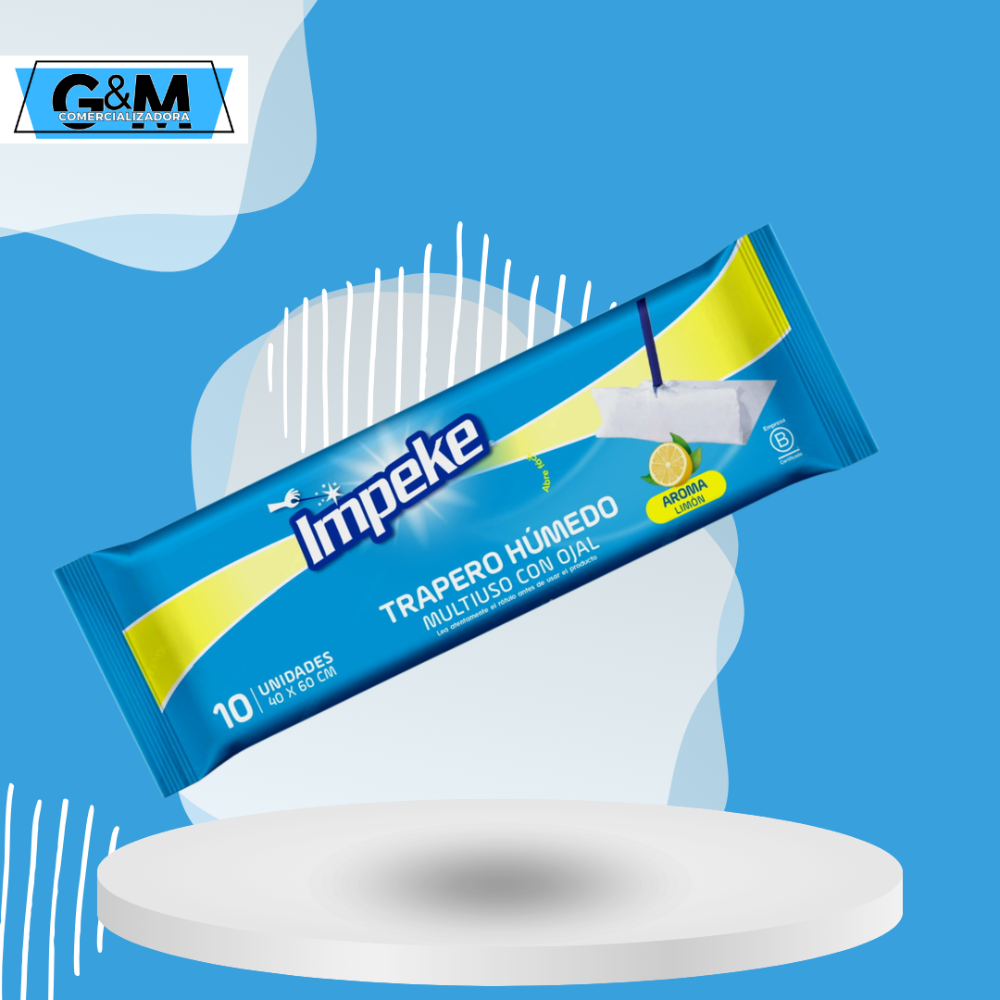 TRAPERO HUMEDO AROMA LIMON 1O UN MARCA IMPEKE