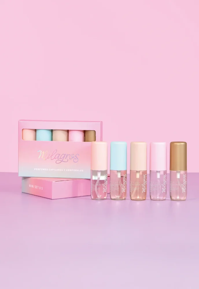 kit mini perfumes milagros x5