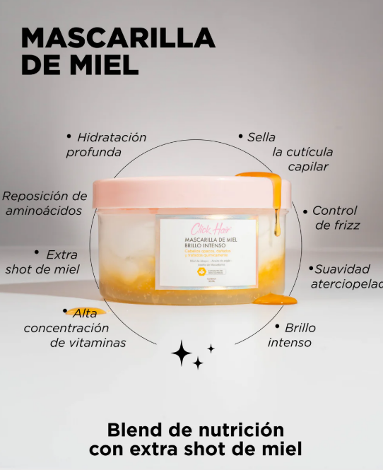 MASCARILLA DE MIEL BRILLO INTENSO