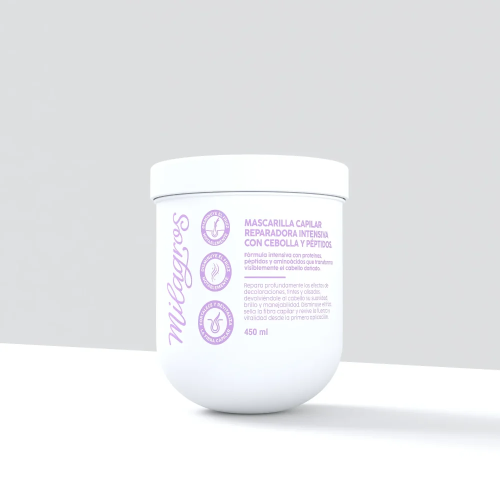 Mascarilla Capilar Reparadora Intensiva Con Extracto De Cebolla y Péptidos