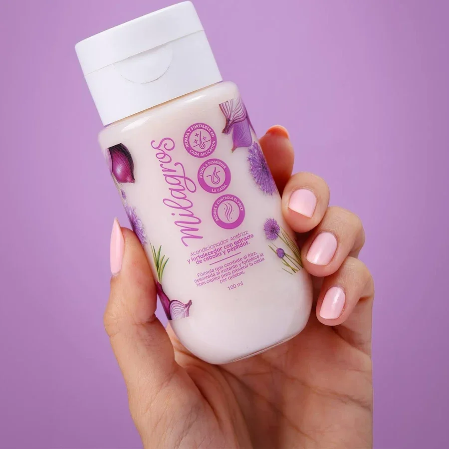 Acondicionador Antifrizz y Fortalecedor Con Extracto de Cebolla y Péptidos Mini