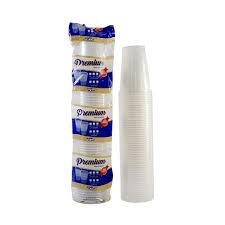 PAQUETE DE VASOS TRANSPARENTE