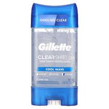 DESODORANTE GILLETTE CLEAR SHIELD, COOL WAVE, 82 GR