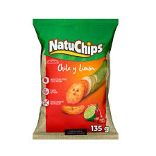 Natuchips platano natural chile y limon 19gr