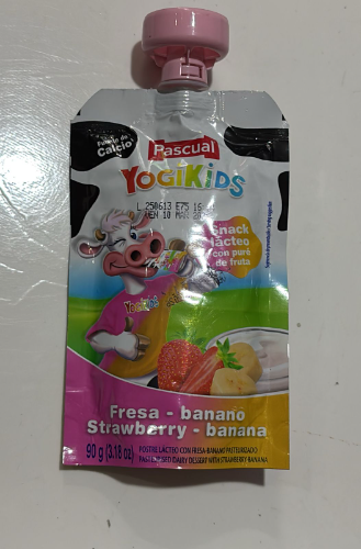 COLADOS PASCUAL, FRESA - BANANO, 90GR