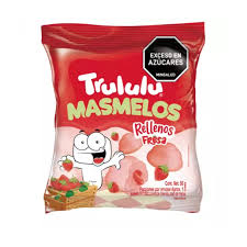 TRULULU MASMELOS RELLENOS FRESA, BOLSA 50GR