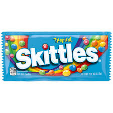 SKITTLES TOPICAL, (CELESTE), BOLSA 61.5GR