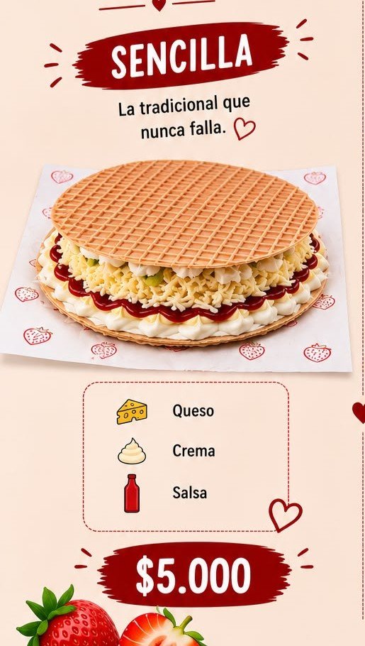 oblea sencilla