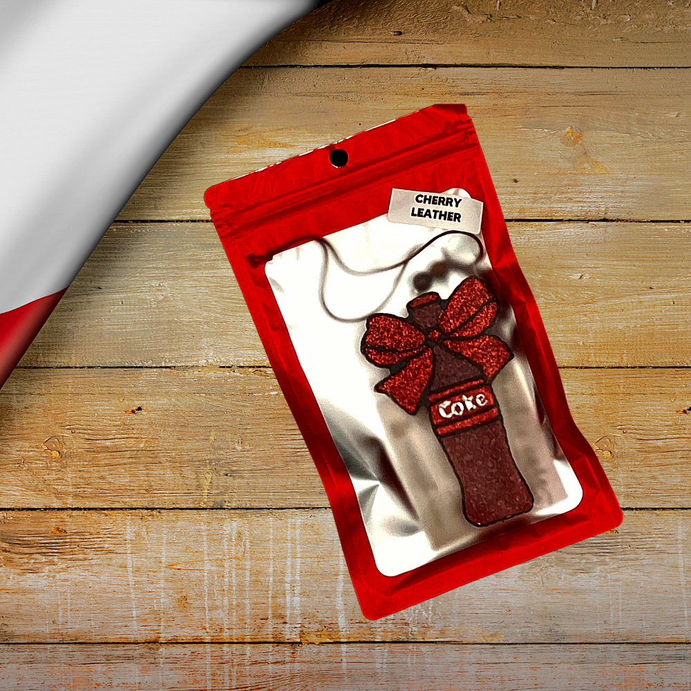 Car Freshie (Coke with Bow)