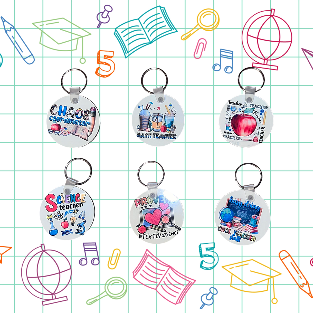Custom MDF Sublimation Keychain