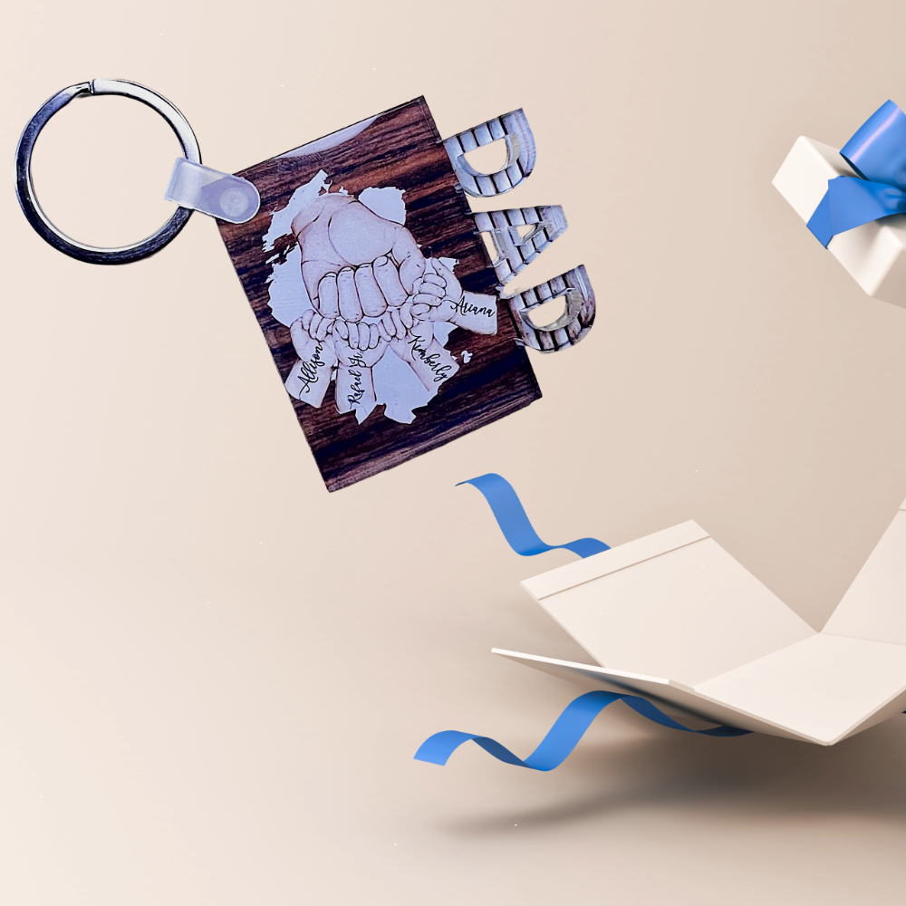 Sublimation Acrylic Dad Keychain