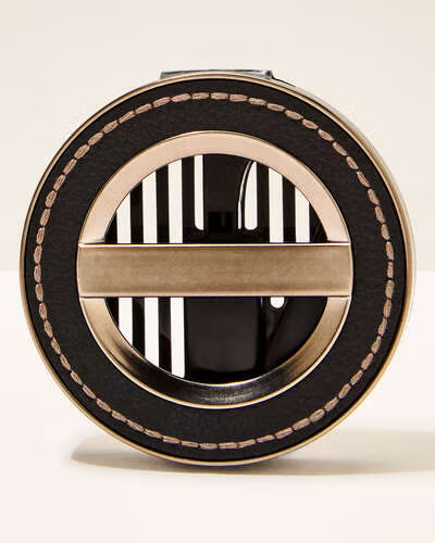 Car fragrance holder Leather Stitched