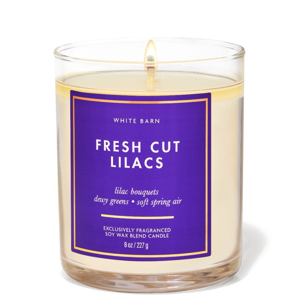 Single wick candle Fresh Cut Lilacs