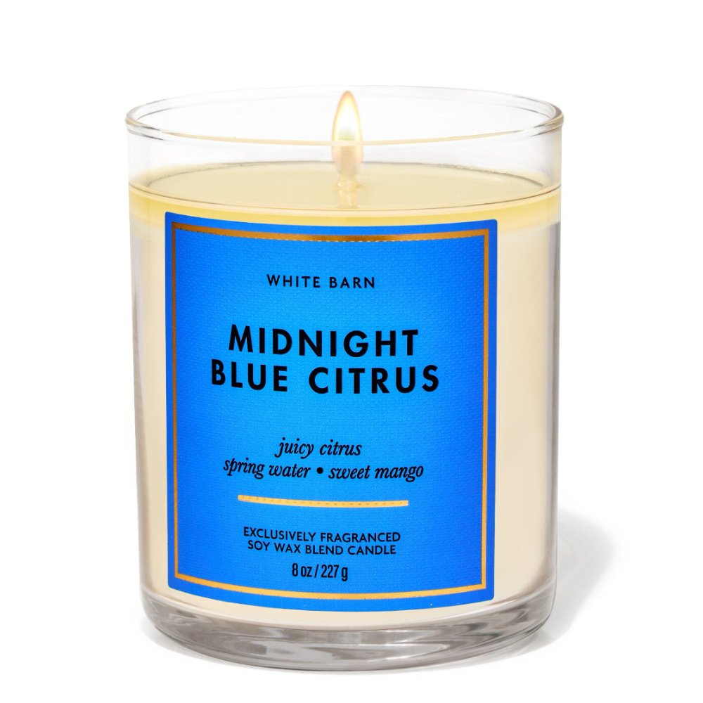 Single wick candle Midnight Blue Citrus