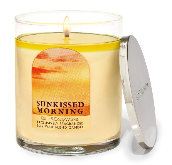 Single wick candle Sunkissed Morning