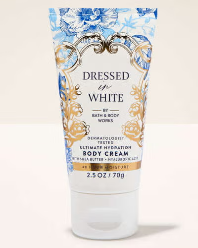 Travel Size Body Cream Dressed In White