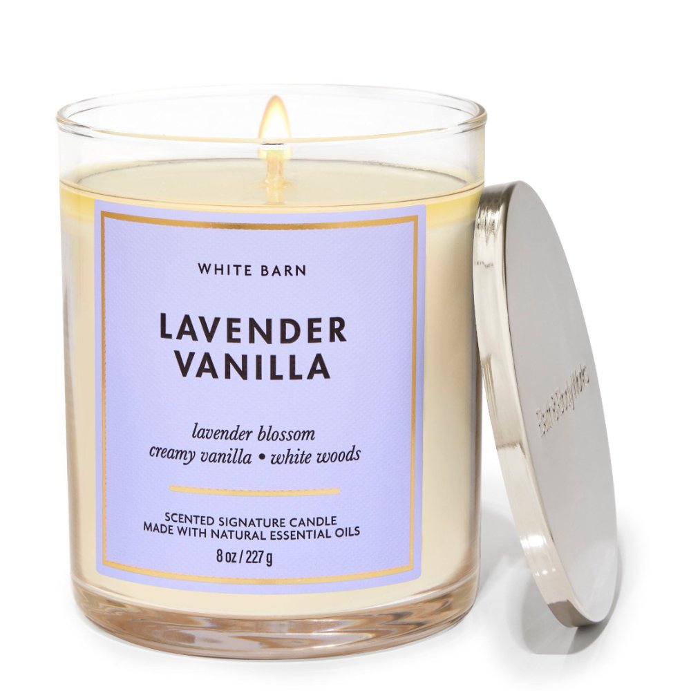 Single wick candle Lavender Vanilla