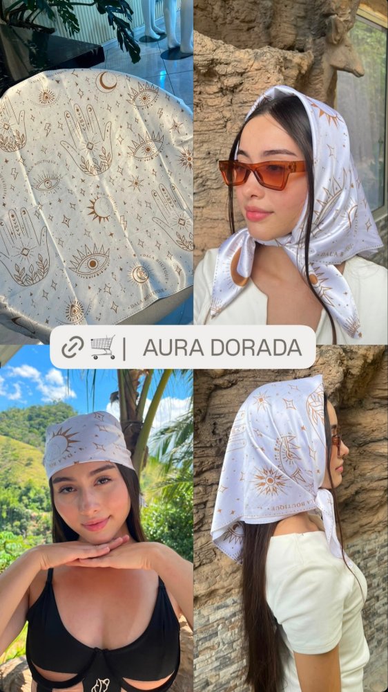 Pañoleta Aura Dorada