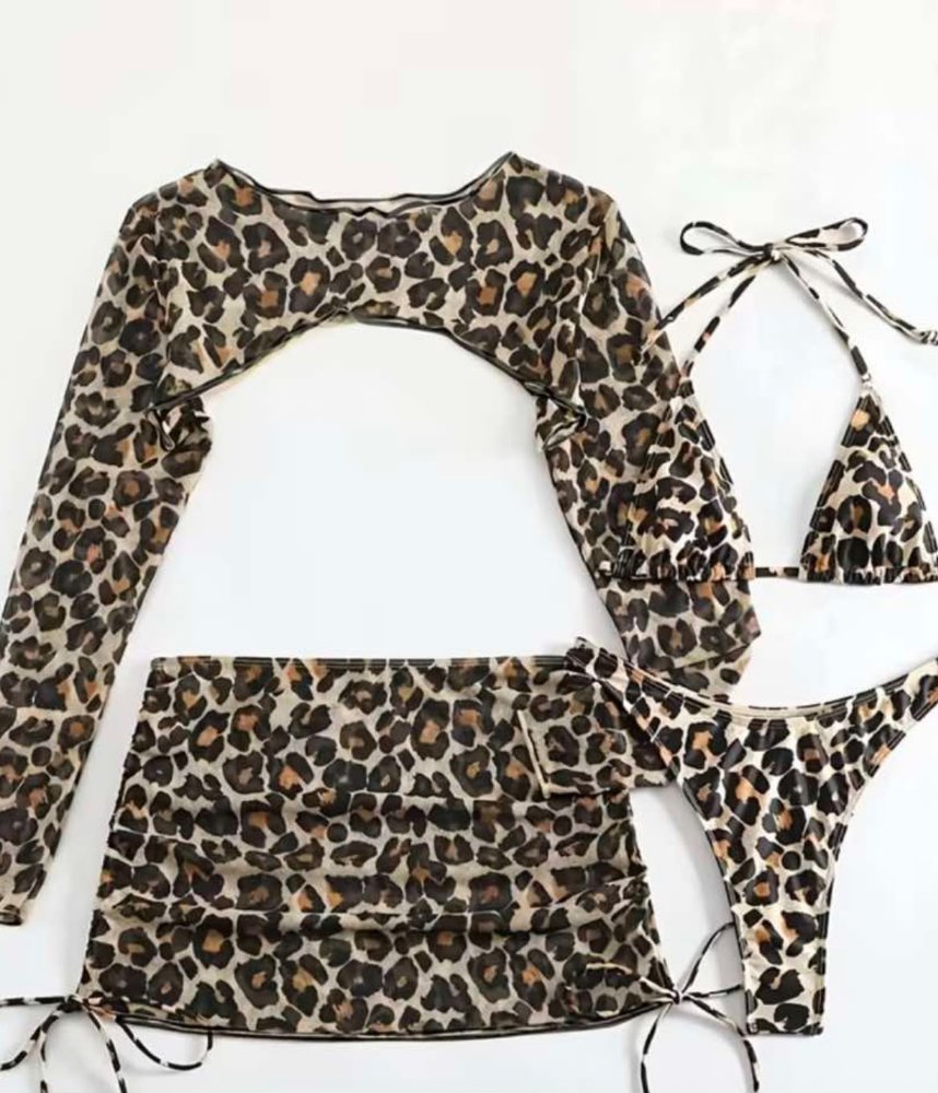 Vestido de baño animal print