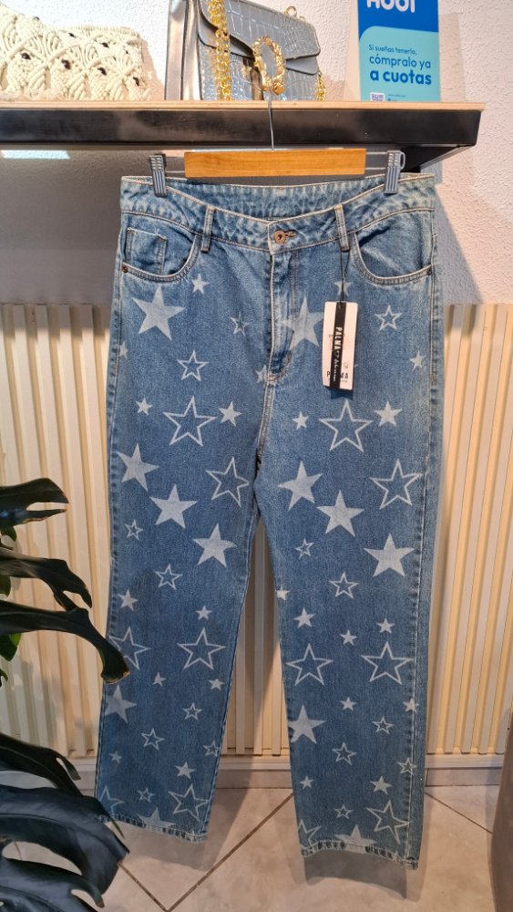 Jean Palma denim estrellas