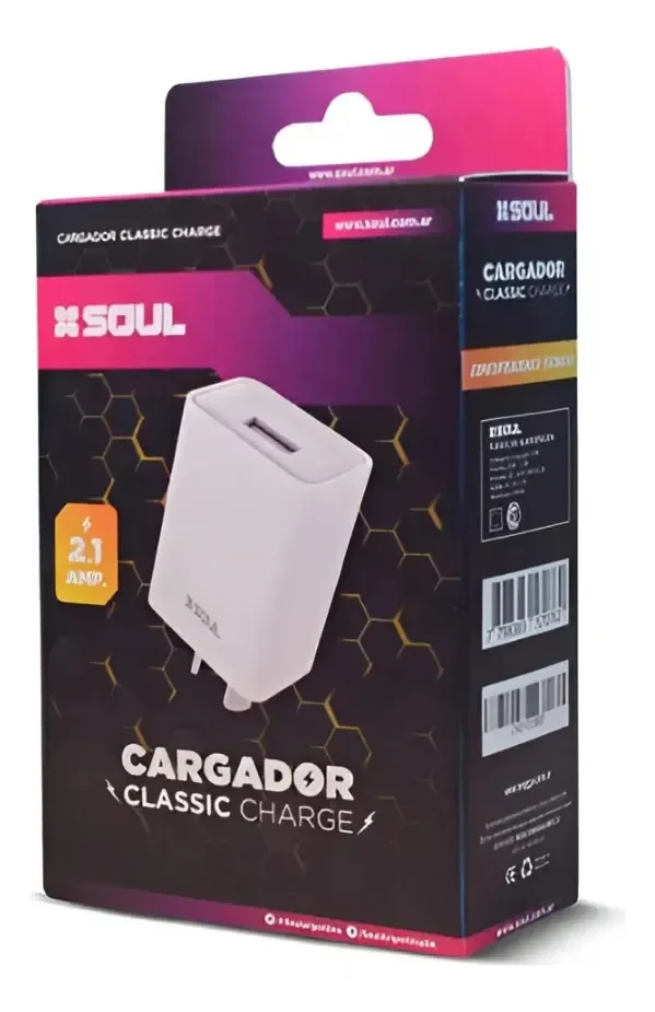 Cargador Micro SOUL 2.1 a
