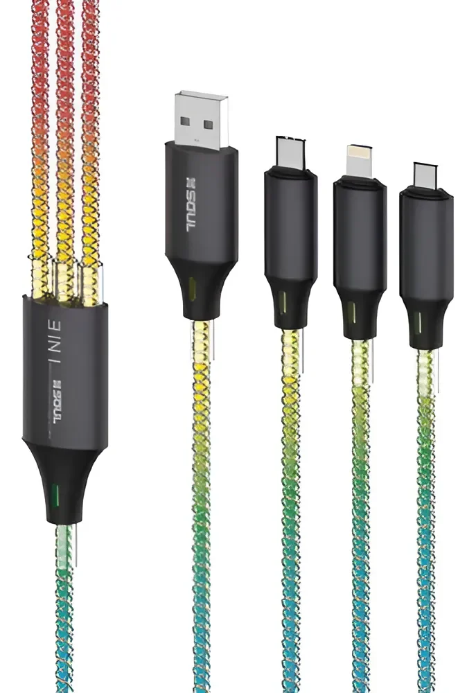 Cable Carga Rgb Soul 3 En 1
