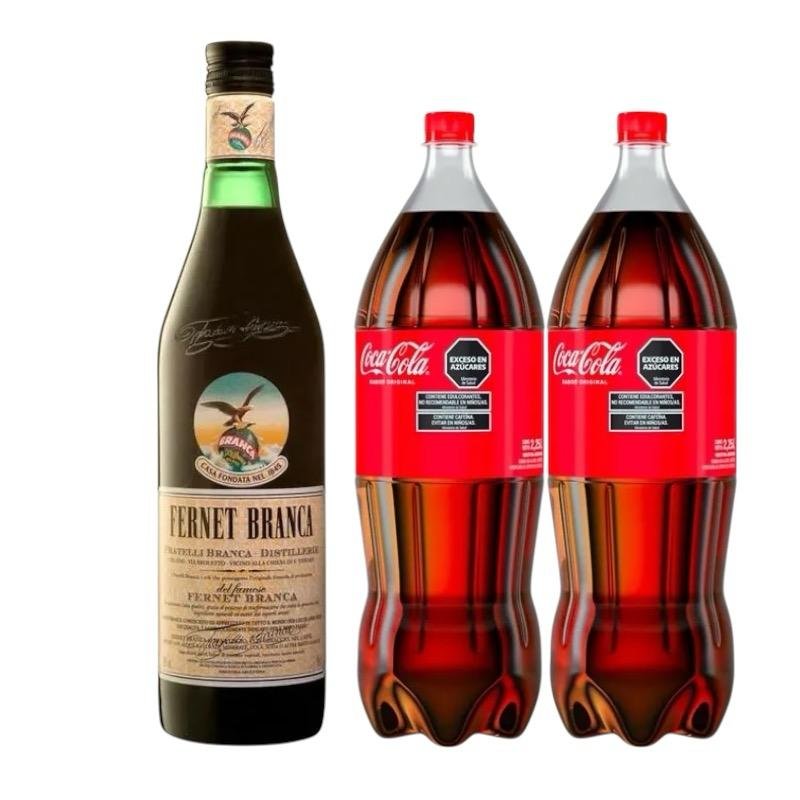 FERNET 1L + 2 COCA COLA 2,5L