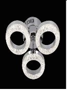LAMPARA LED DECORATIVA 3 TONOS TECHO 24W PLATEADA LD-067-A