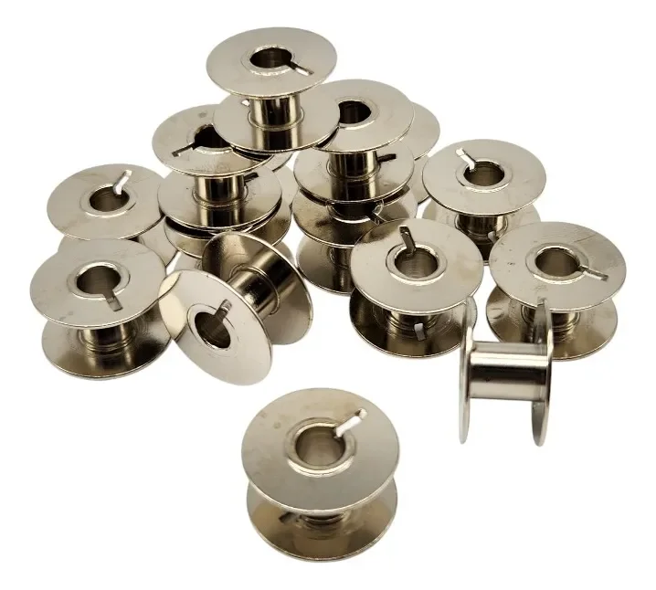 G724: CARRETEL METAL BLANCO 31-17 SINGER (2996)