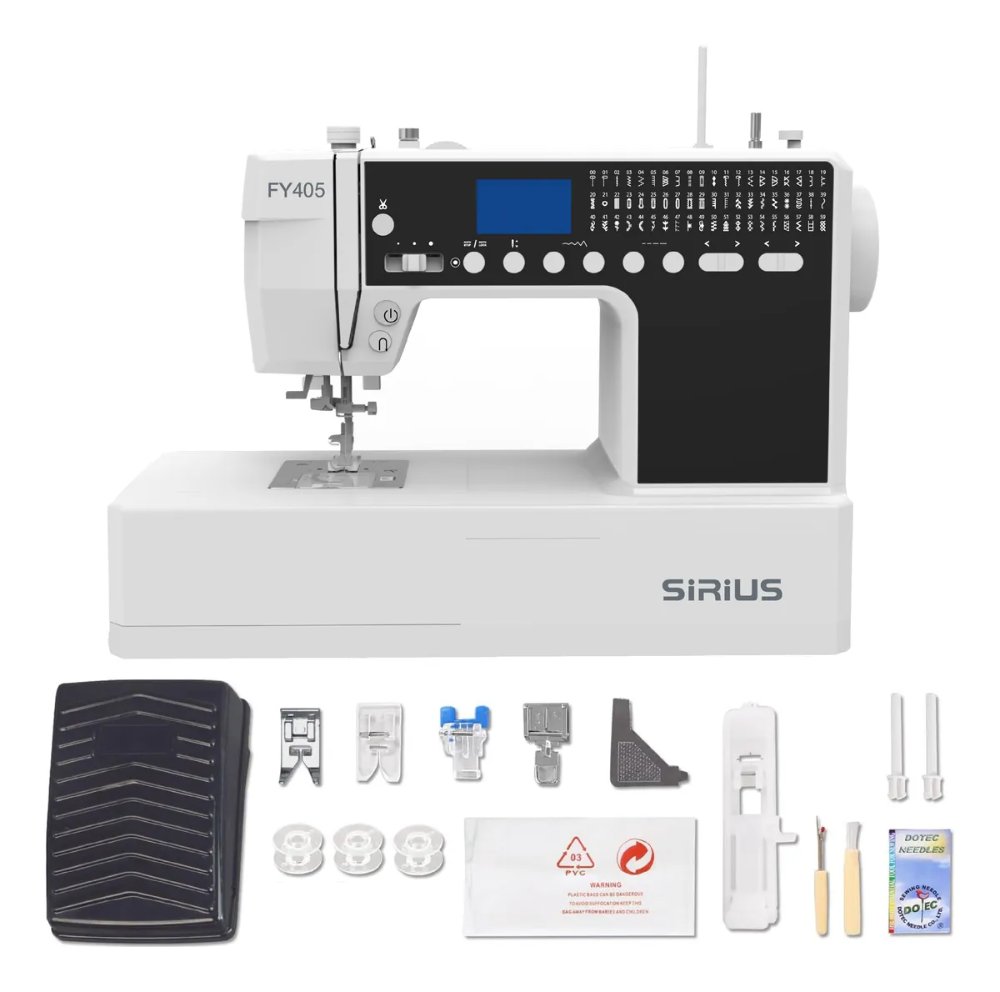 FY405 MÁQUINA DE COSER CASERA SERVO MOTOR NEGRO